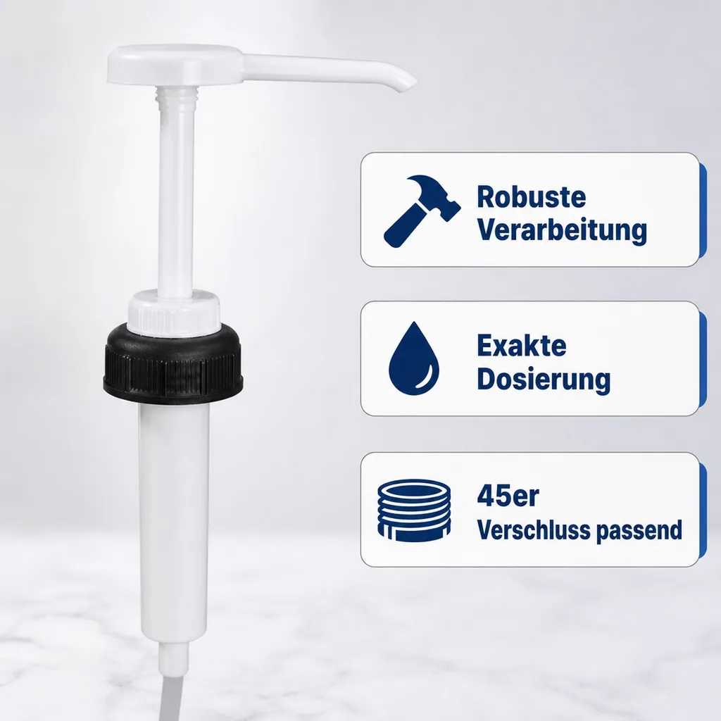 DR. SCHUTZ Dosierpumpe für 2,5 Liter sowie 5 /10 Liter mit 45er Verschluss
