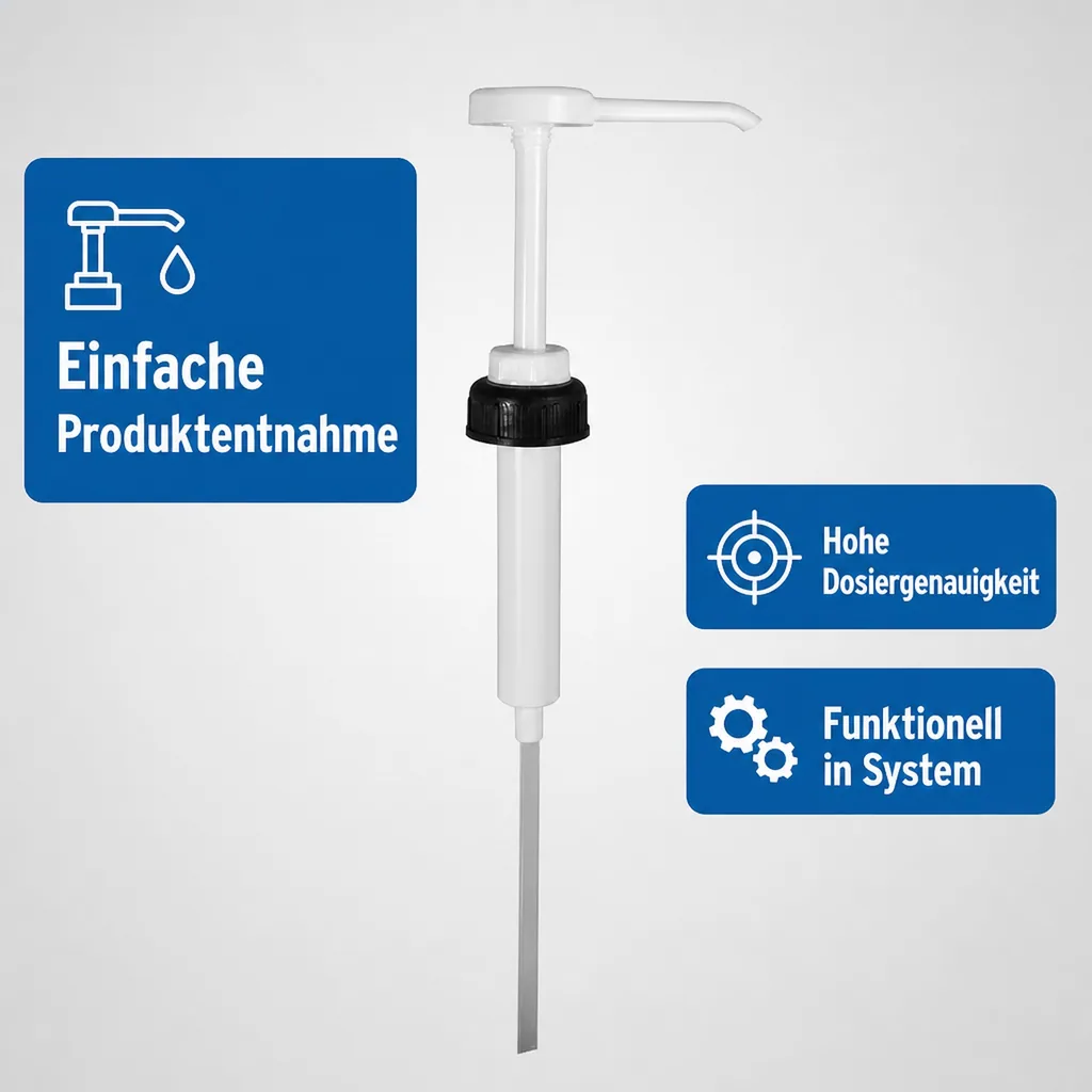 DR. SCHUTZ Dosierpumpe für 2,5 Liter sowie 5 /10 Liter mit 45er Verschluss