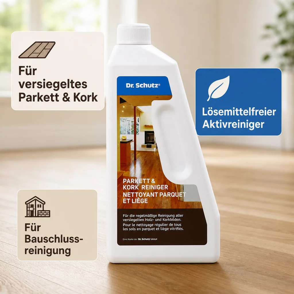 DR. SCHUTZ Parkett & Kork Reiniger 750ml für ca. 750m²