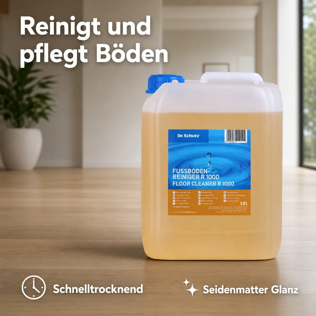 DR. SCHUTZ Fußbodenreiniger R 1000 10 Liter Wischpflege für 10000m²