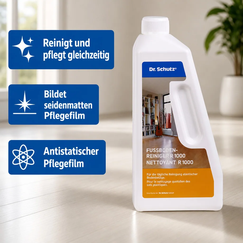 DR. SCHUTZ Fußbodenreiniger R 1000 750ml Wischpflege für 750m²