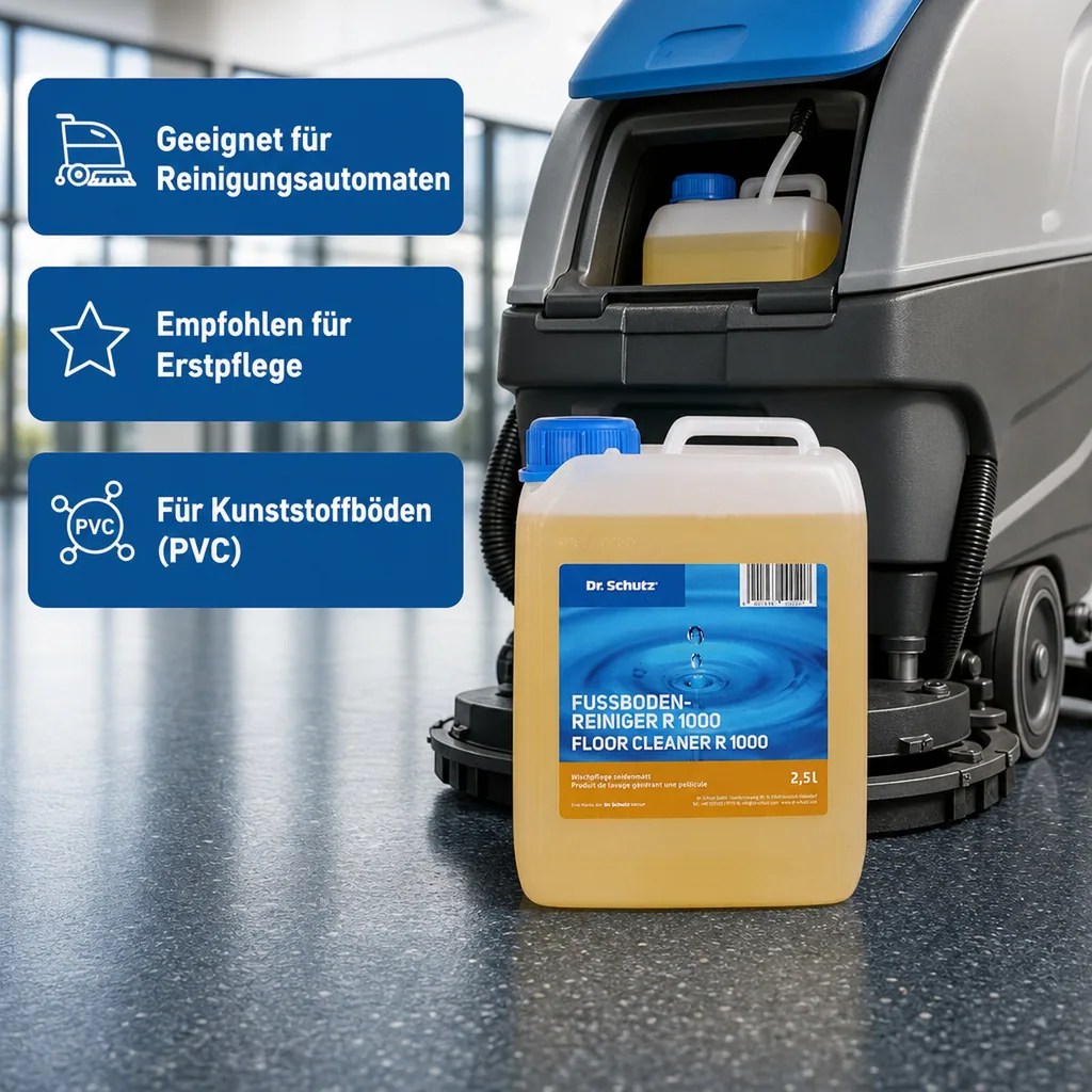 DR. SCHUTZ Fußbodenreiniger R 1000 2,5 Liter Wischpflege für 2500m²
