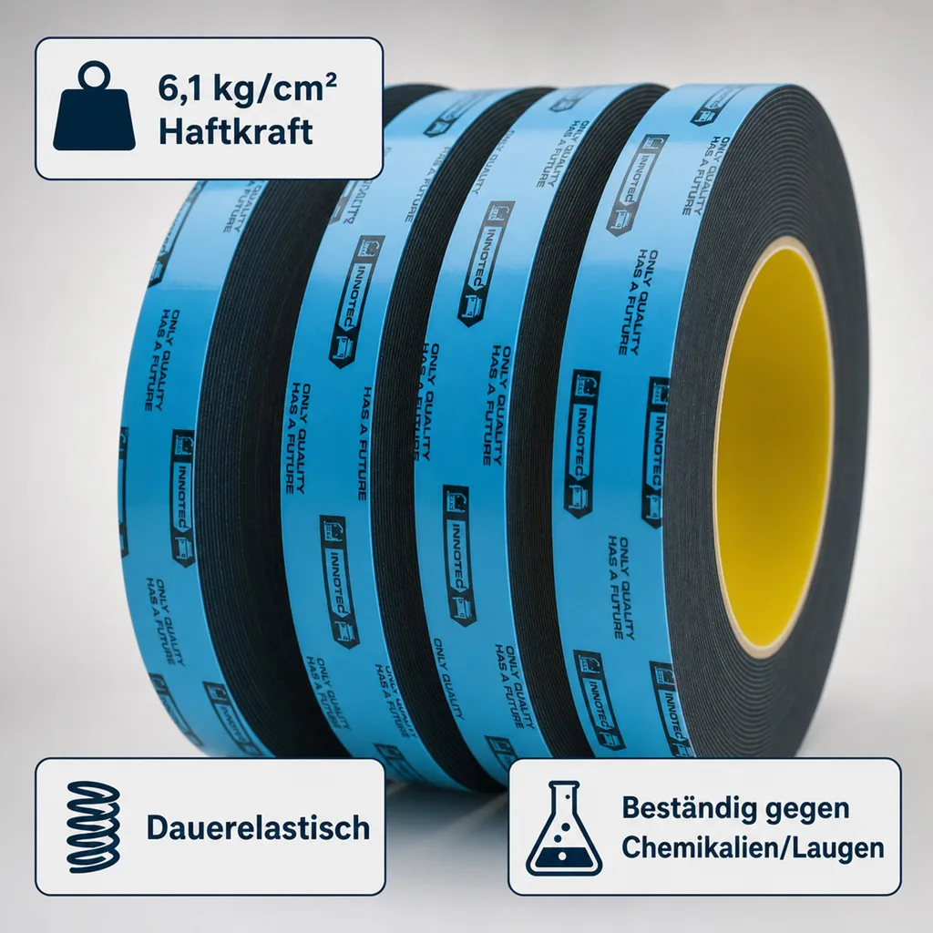 INNOTEC Moulding Tape, 10m Rolle 15mm Doppelklebeband