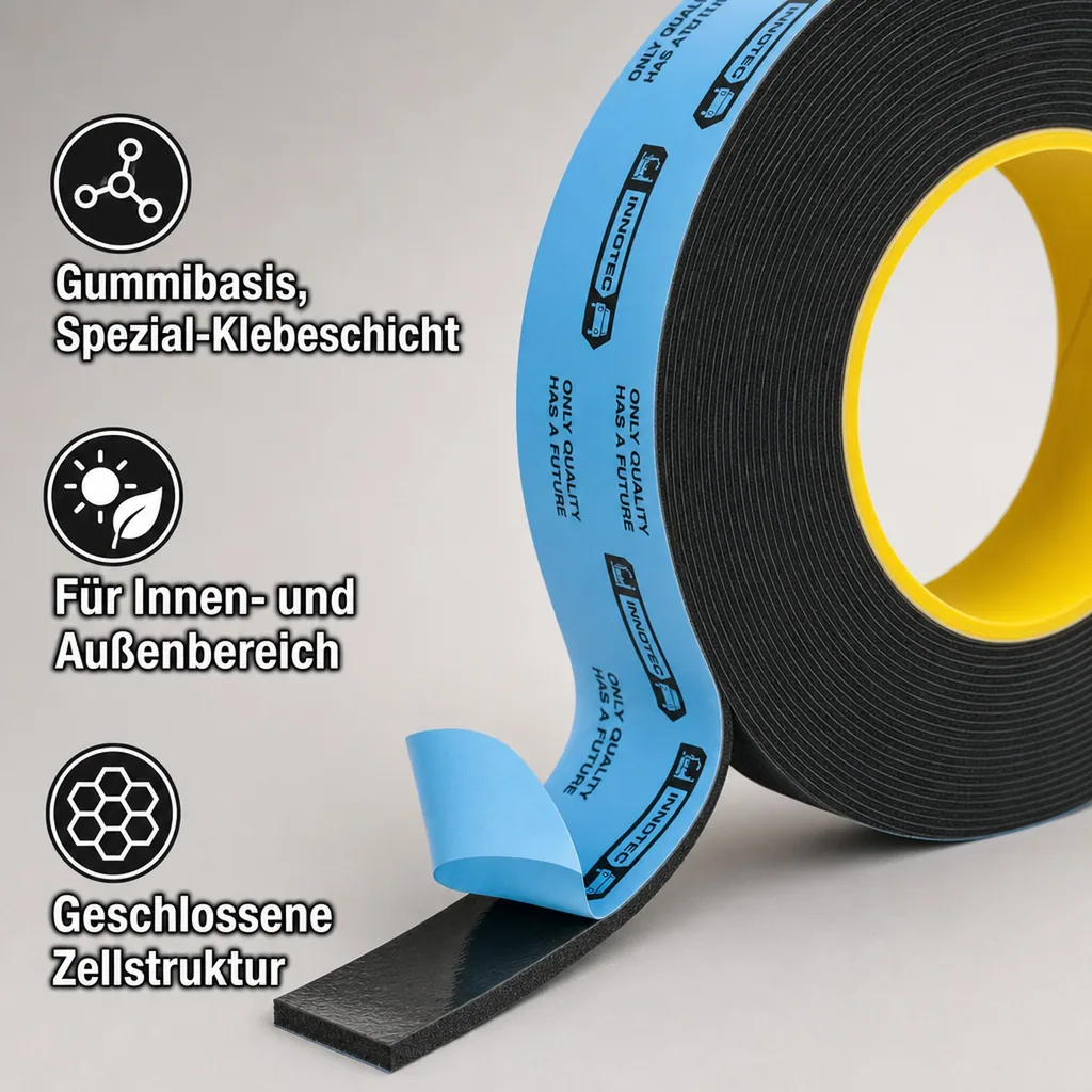 INNOTEC Moulding Tape, 10m Rolle 12mm Doppelklebeband