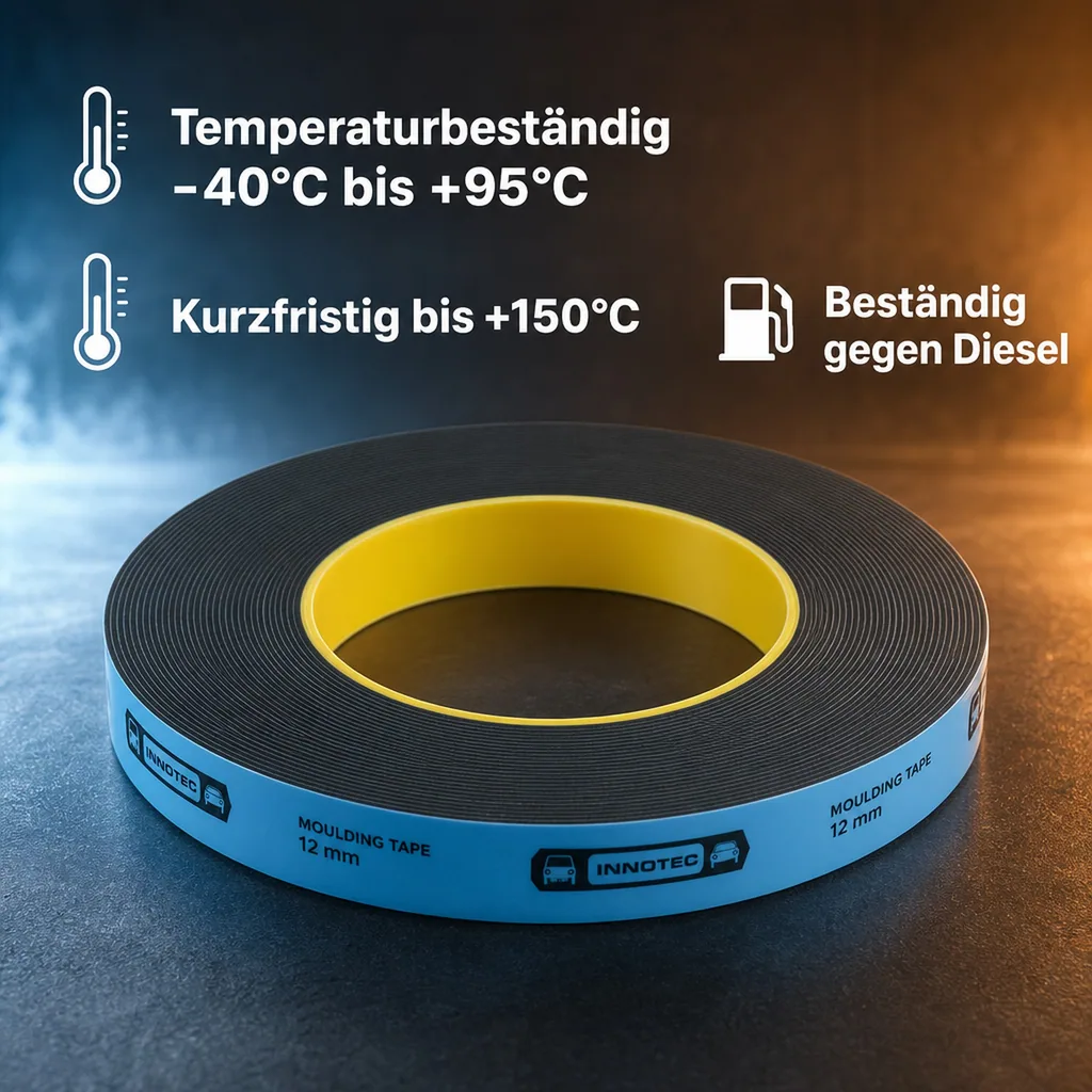 INNOTEC Moulding Tape, 10m Rolle 12mm Doppelklebeband