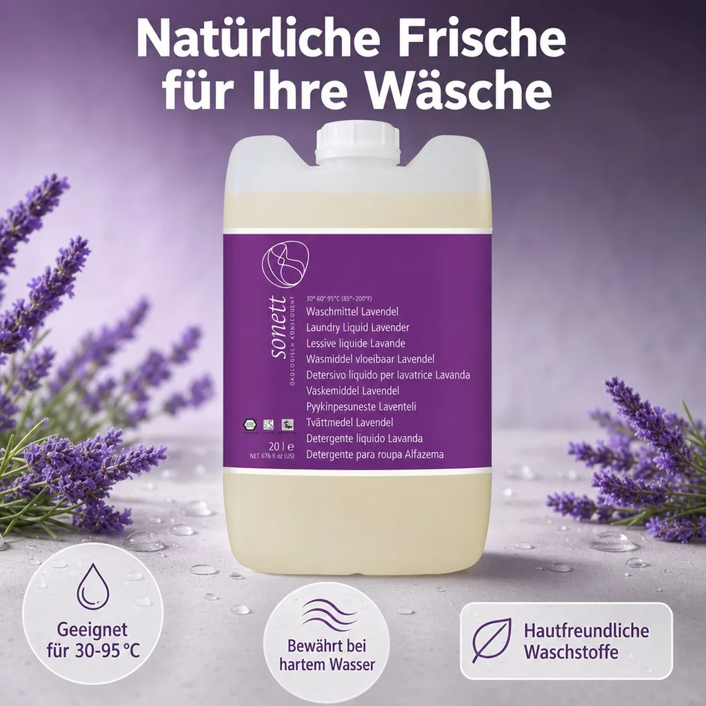 SONETT Waschmittel flüssig Lavendel 20 Liter