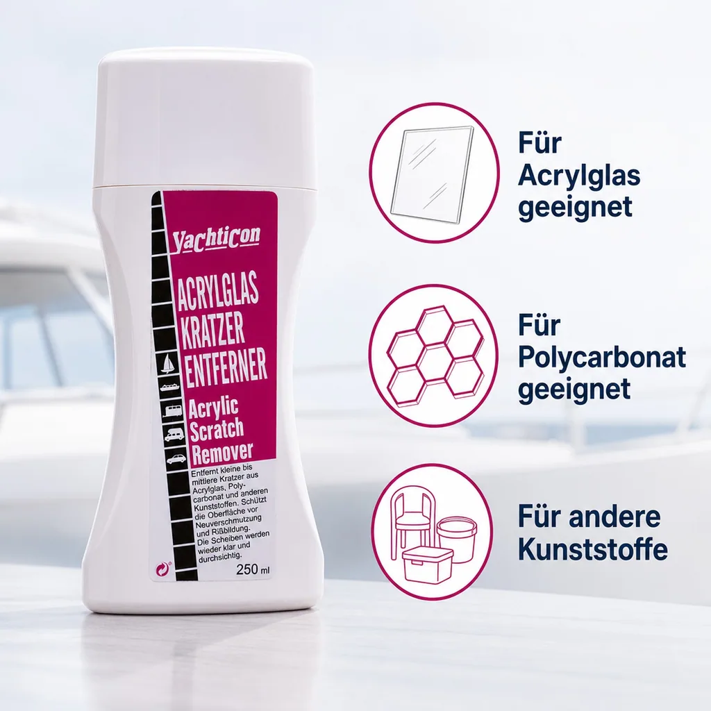 YACHTICON Acrylglas Kratzer Entferner 250 ml