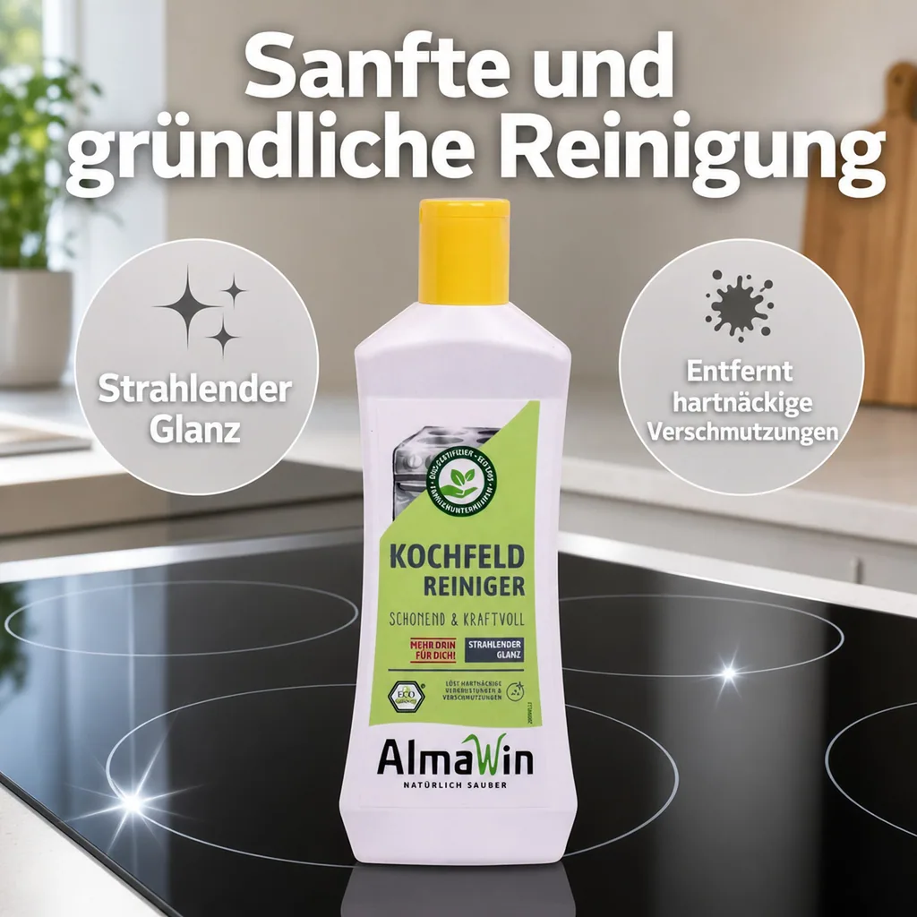 ALMAWIN Glaskochfeld Reiniger 250 ml Lemon fresh