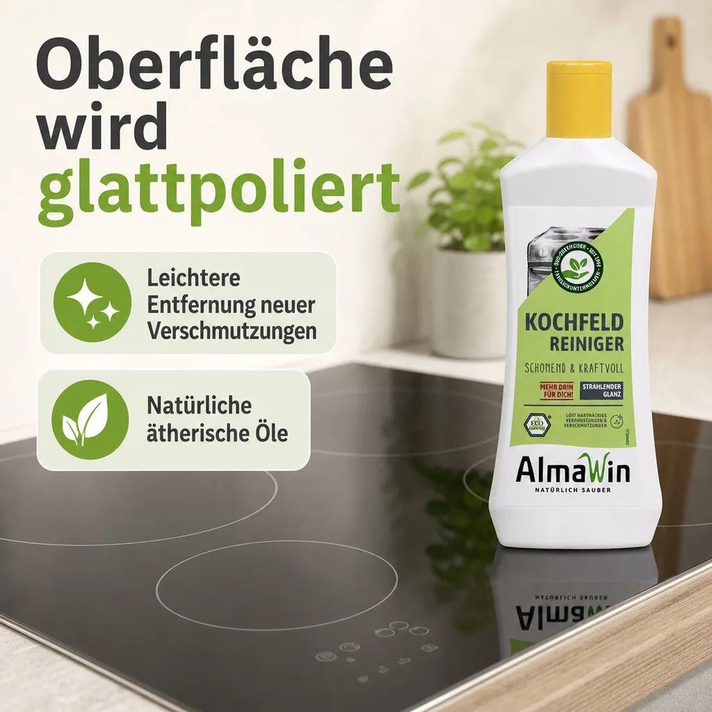 ALMAWIN Glaskochfeld Reiniger 250 ml Lemon fresh