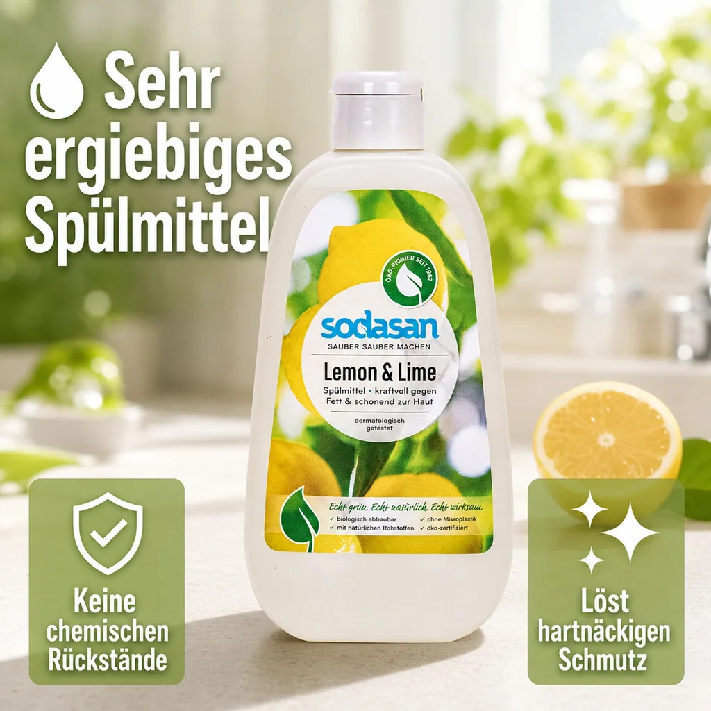 SODASAN Spülmittel Lemon & Lime 500ml