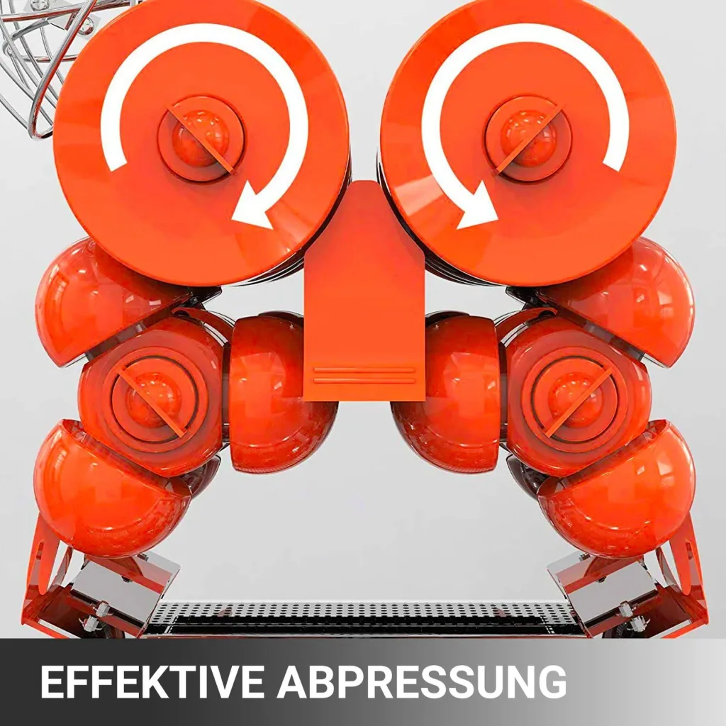 Saftpresse, Zitruspresse, Orangenpresse - Edelstahl, Kommerziell