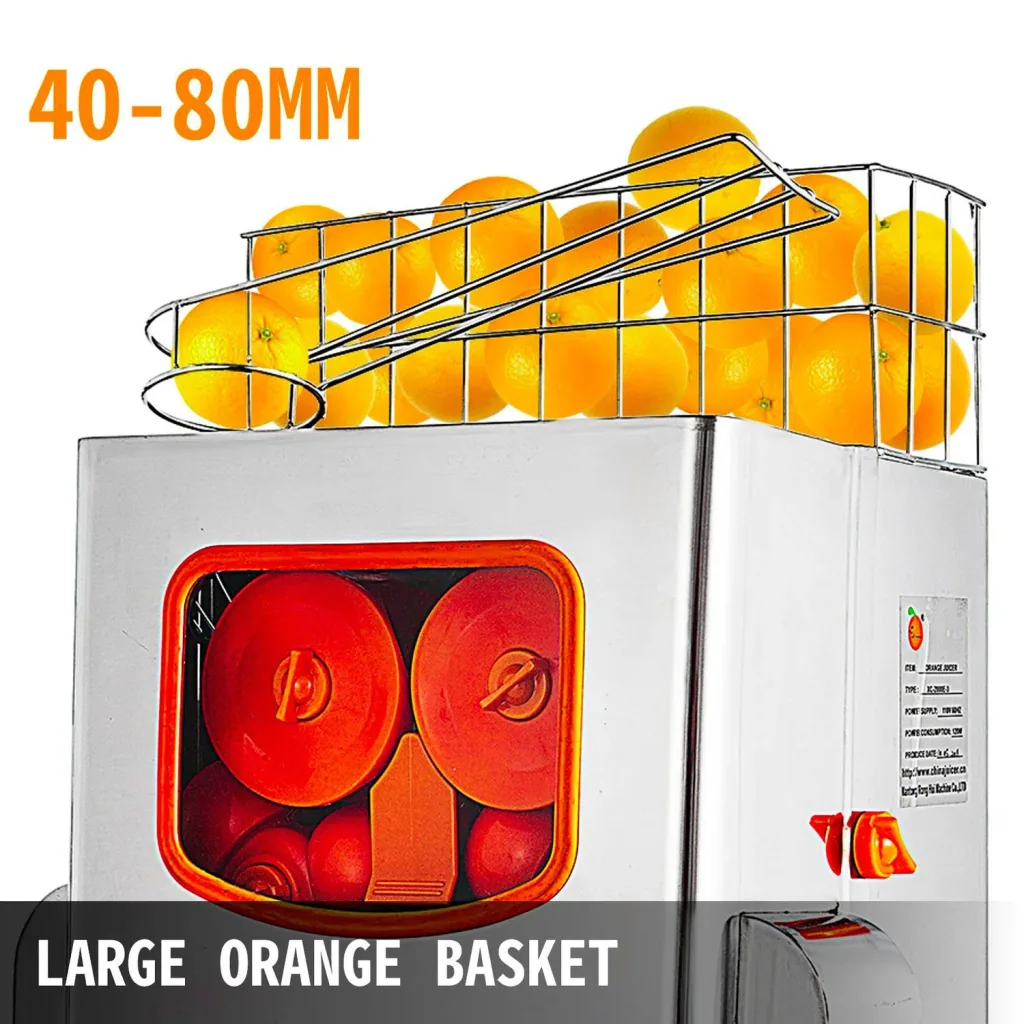 Saftpresse, Zitruspresse, Orangenpresse - Edelstahl, bis 25 Orangen pro Minute