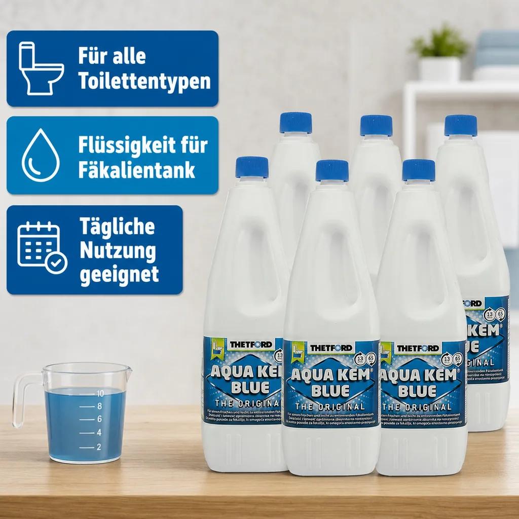 THETFORD Aqua Kem Blue 6 x 2 Liter = 1 Karton