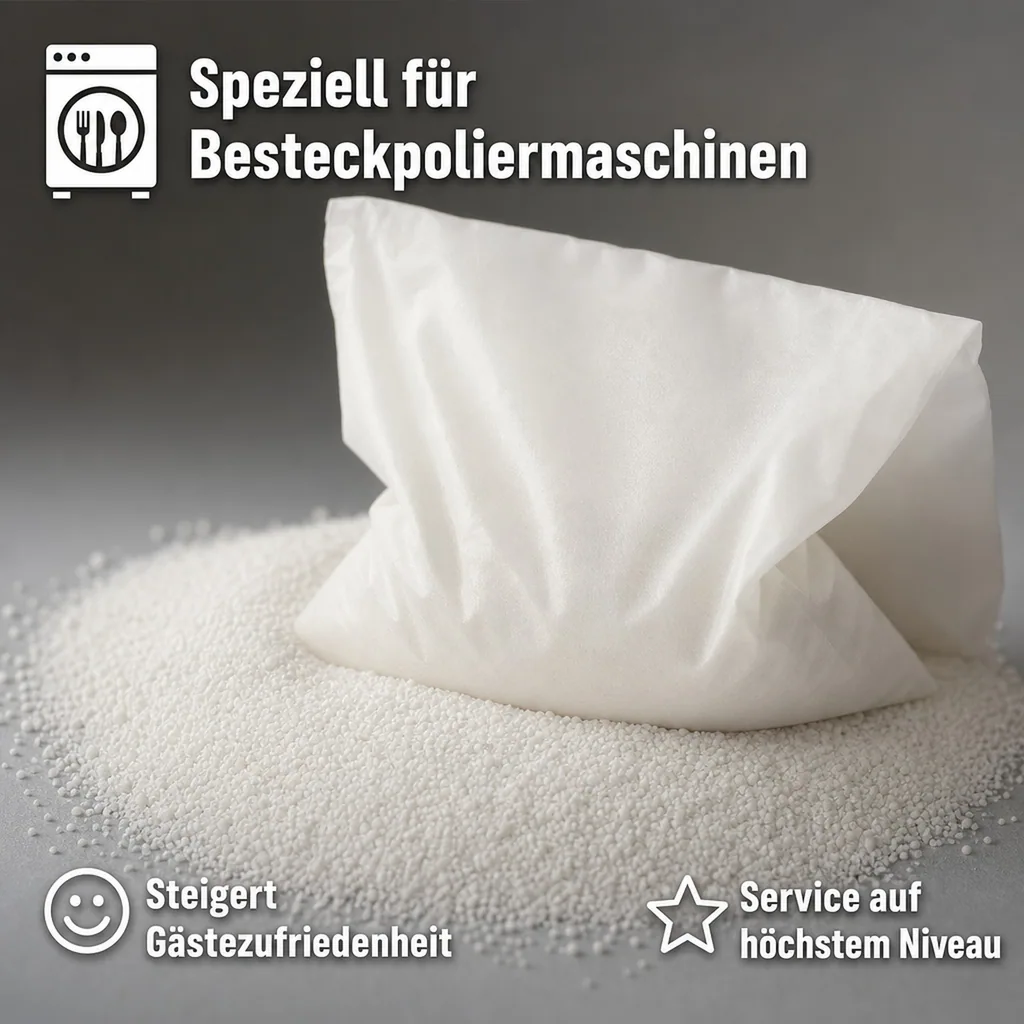 Granulat für Besteckpolierer, Gastronomie & Großküchen (3 kg) | Umweltfreundlich & Effizient