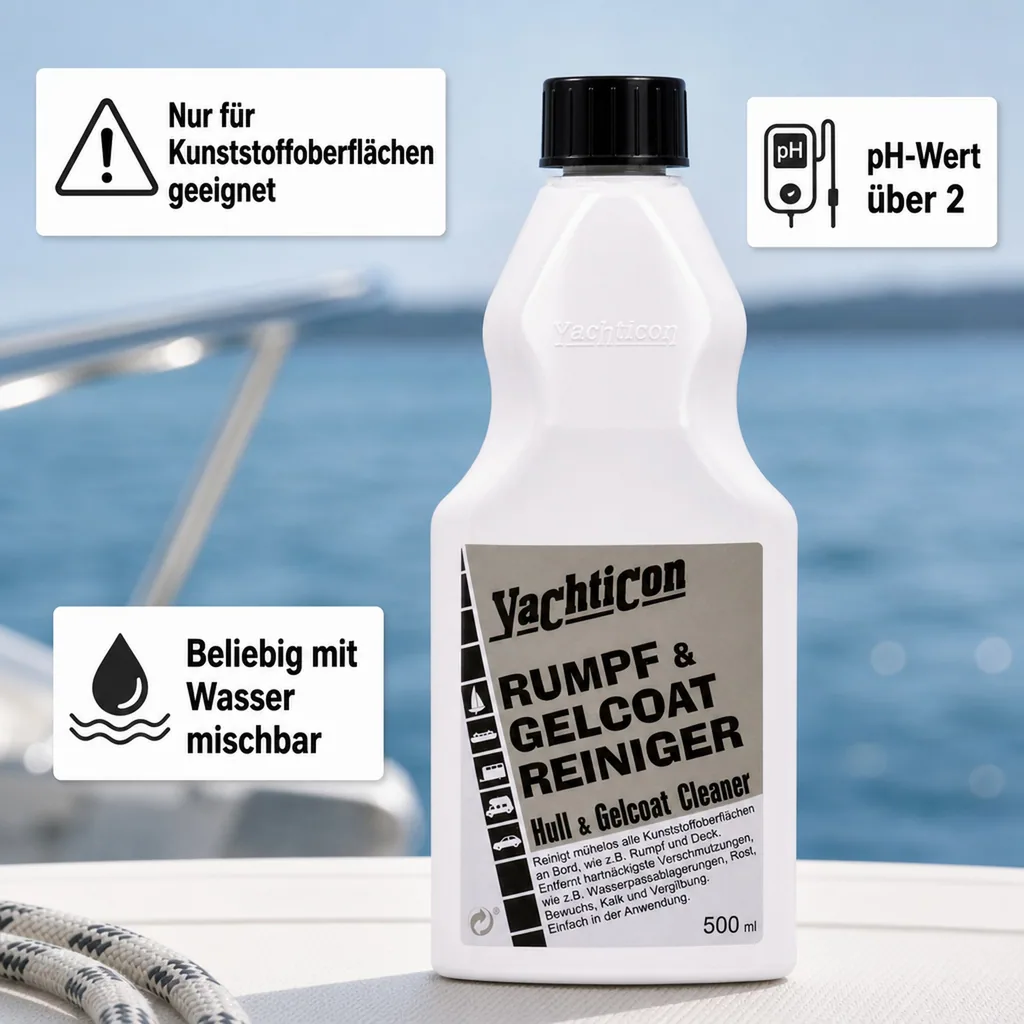 YACHTICON Rumpf- und Gelcoat Reiniger 500ml