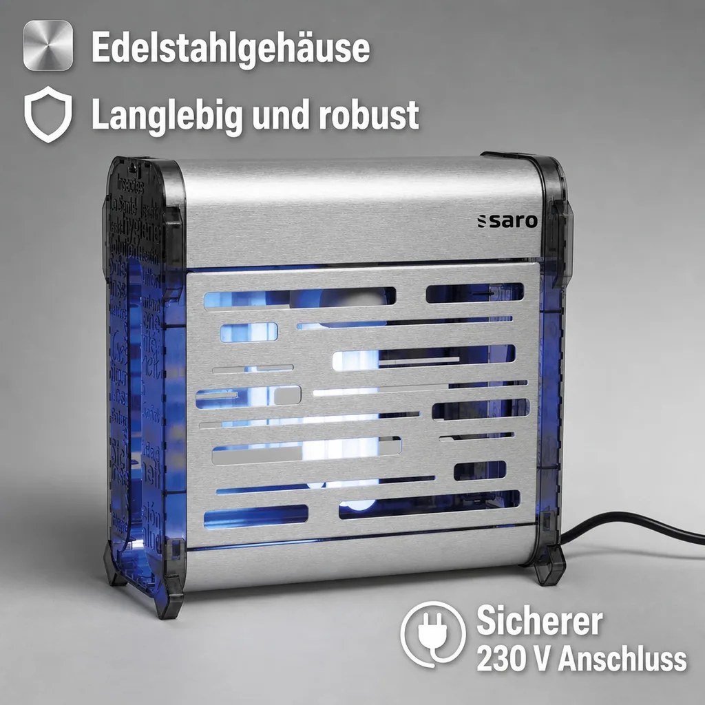 Insektenvernichter, Mückenlampe, Insektenlampe - GLUE 40 - Leistungsstarke Mückenlampe für eine insektenfreie Umgebung