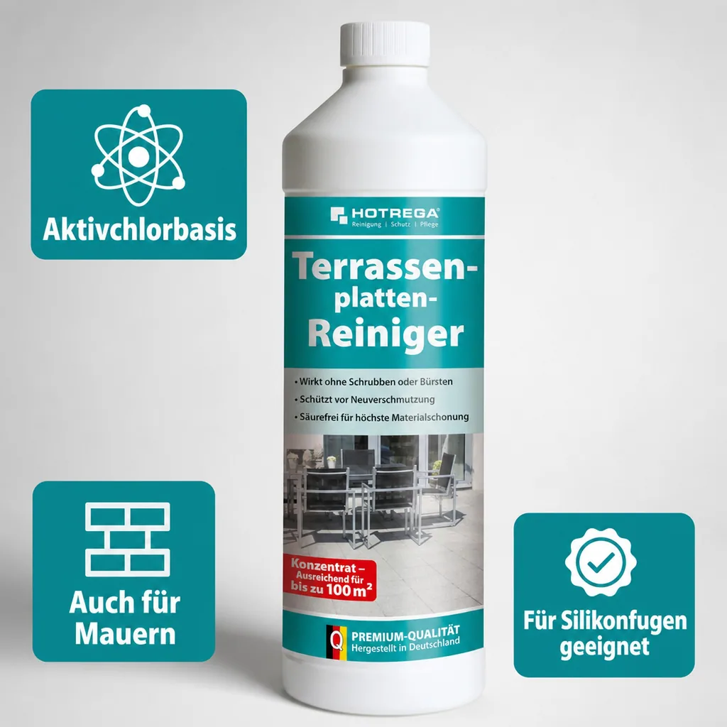 HOTREGA Terrassenplatten Reiniger 1 Liter Konzentrat