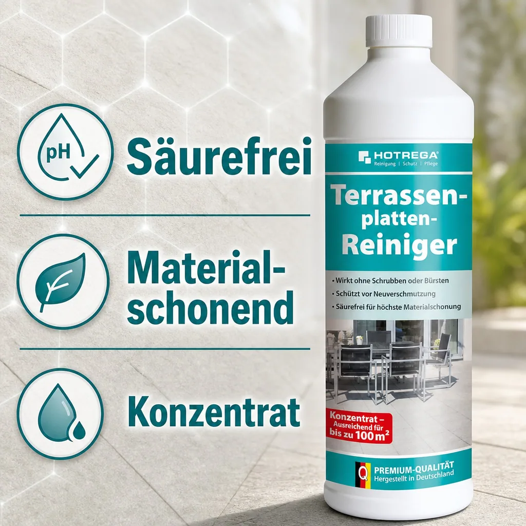 HOTREGA Terrassenplatten Reiniger 1 Liter Konzentrat