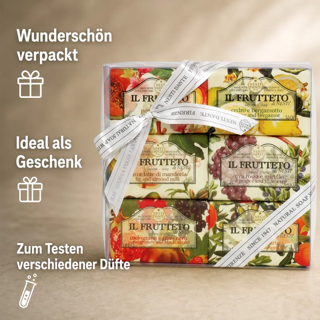 NESTI DANTE Il Frutteto Soap SET 6 x 150 g