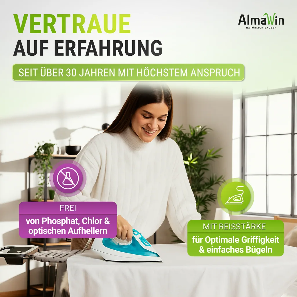 ALMAWIN Vollwaschmittel 1080g 19 Waschgänge
