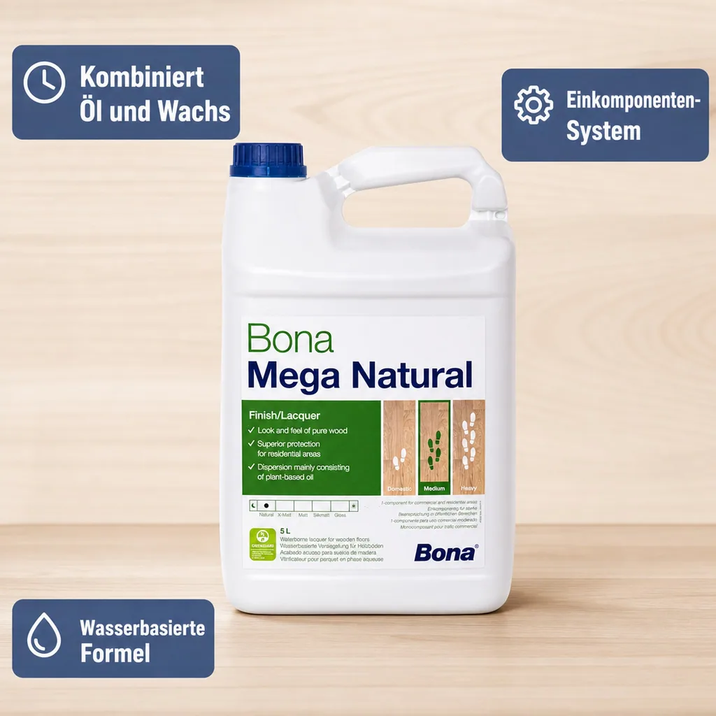 BONA MEGA Natural 5 Liter 1K ultramatt