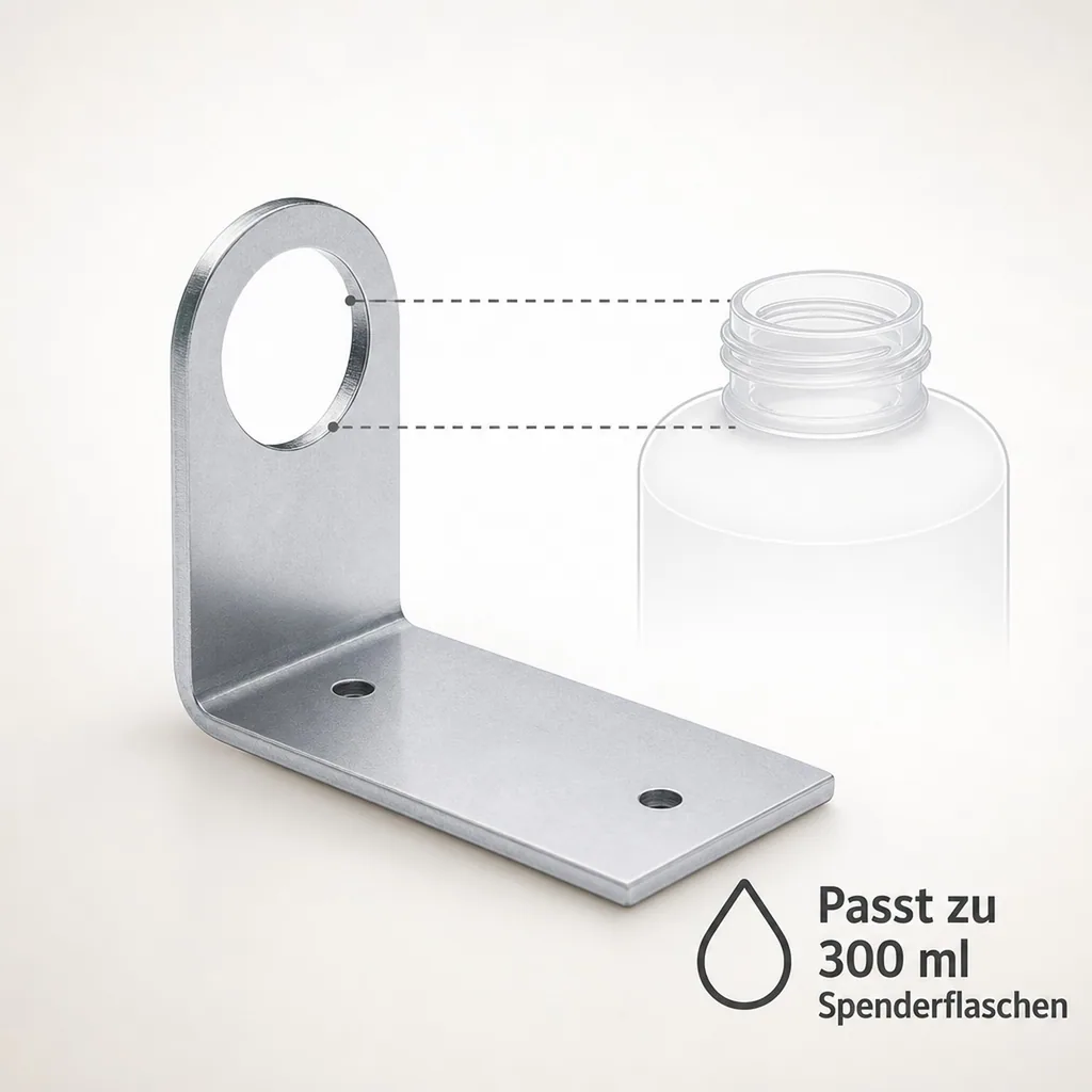 SONETT Wandhalter aus Edelstahl für 300 ml Spender