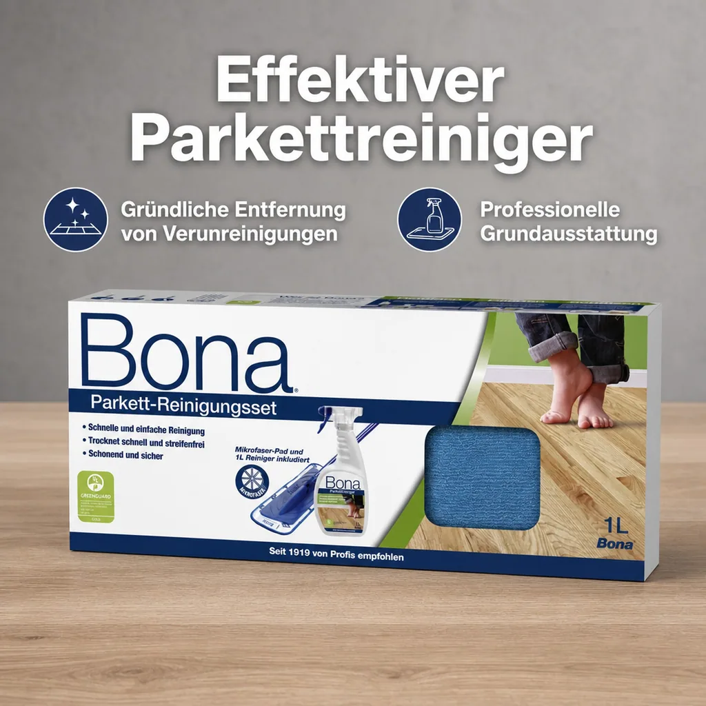 BONA Parkett-Reinigungsset 4 teilig