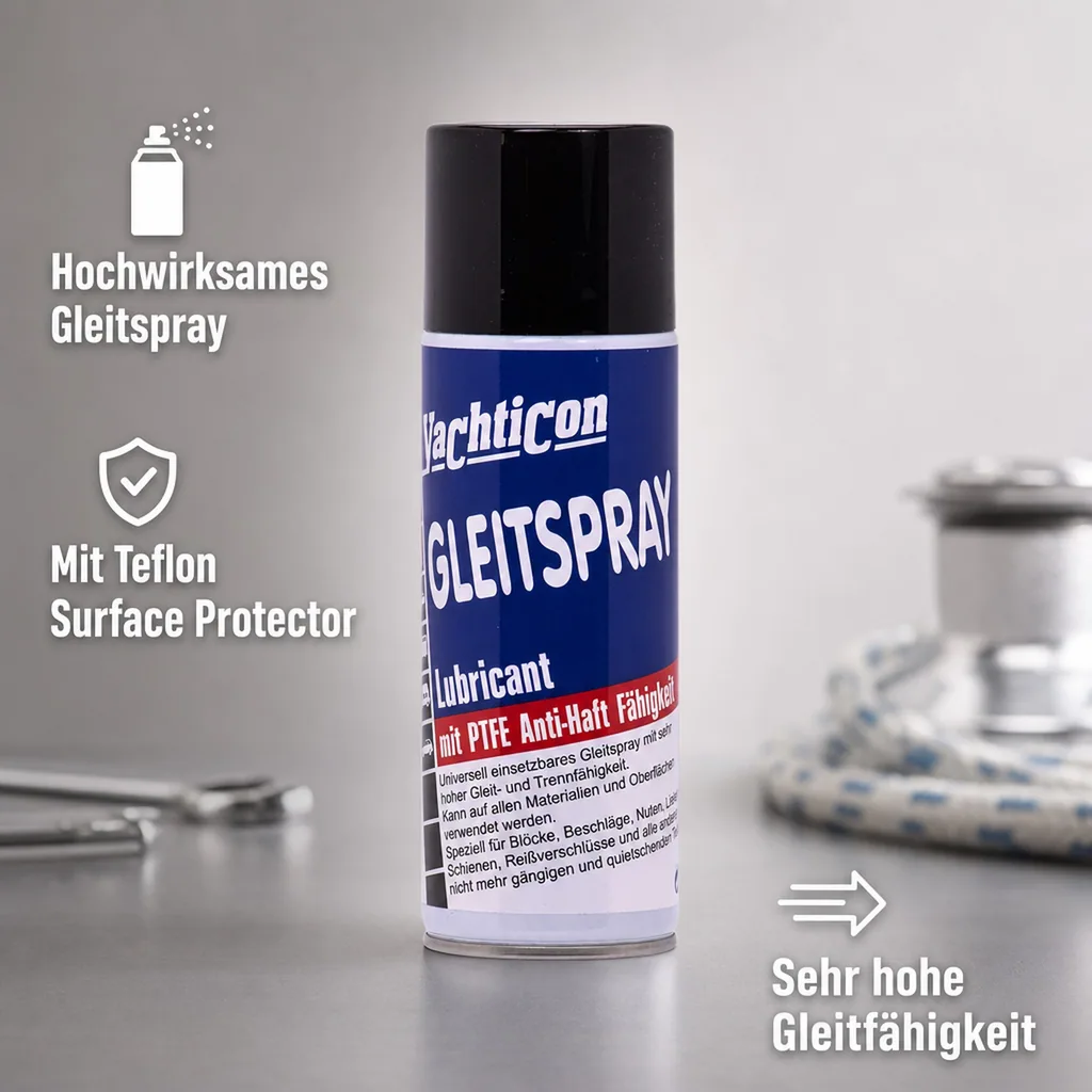 YACHTICON Gleitspray mit Teflon 300 ml surface protector