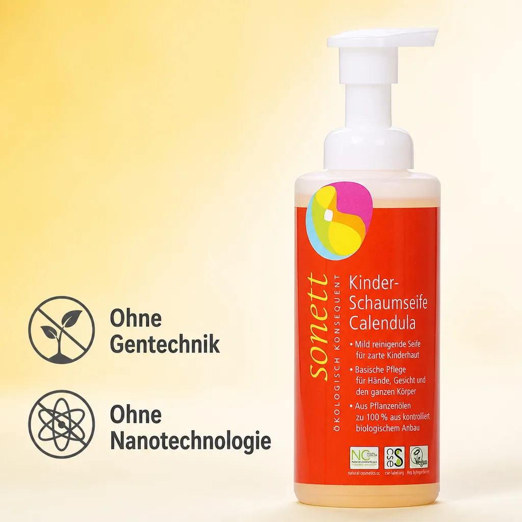 SONETT Kinder Schaumseife Calendula 200 ml Schaumspenderflasche