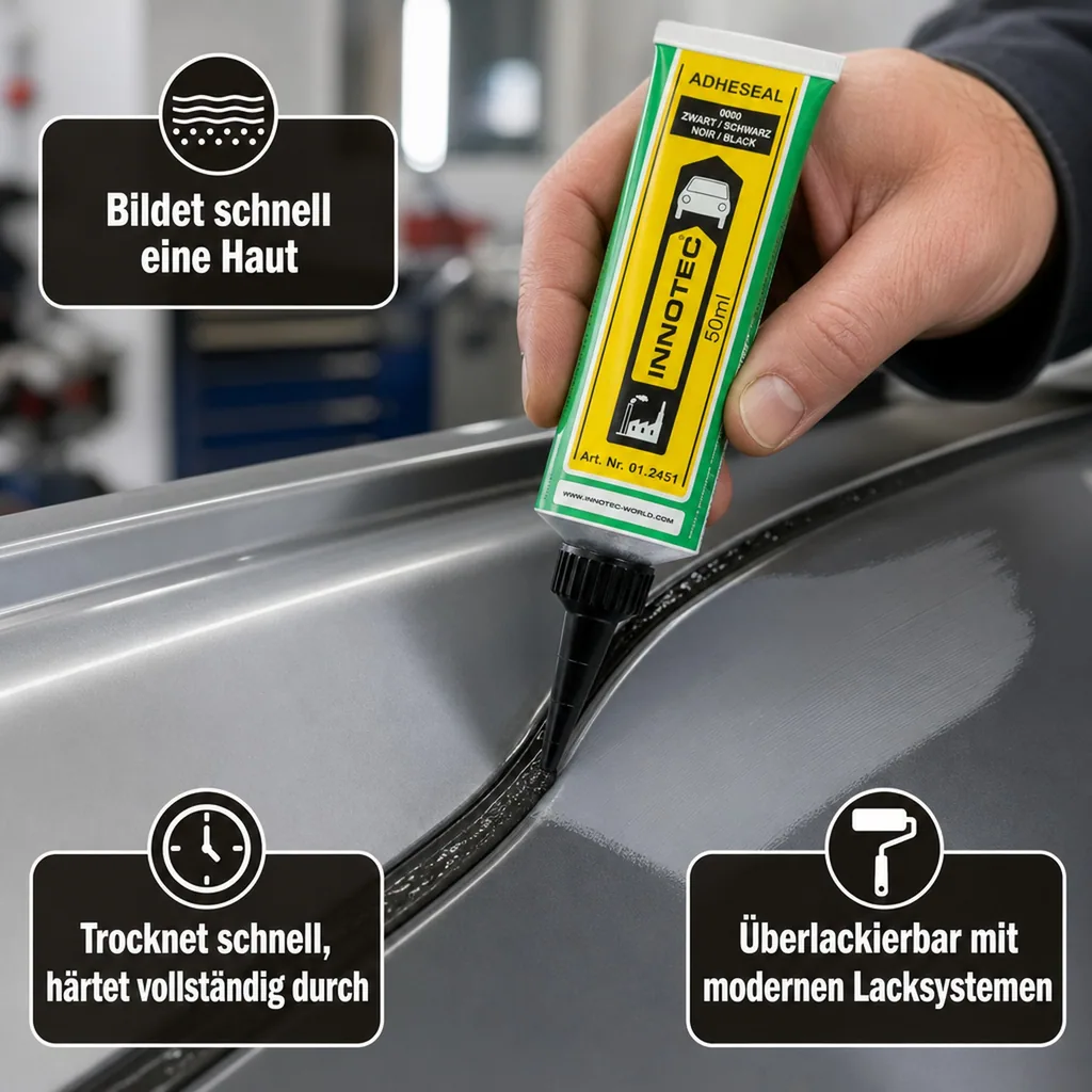 INNOTEC Adheseal Express 50 ml schwarz Abdichtungskleber