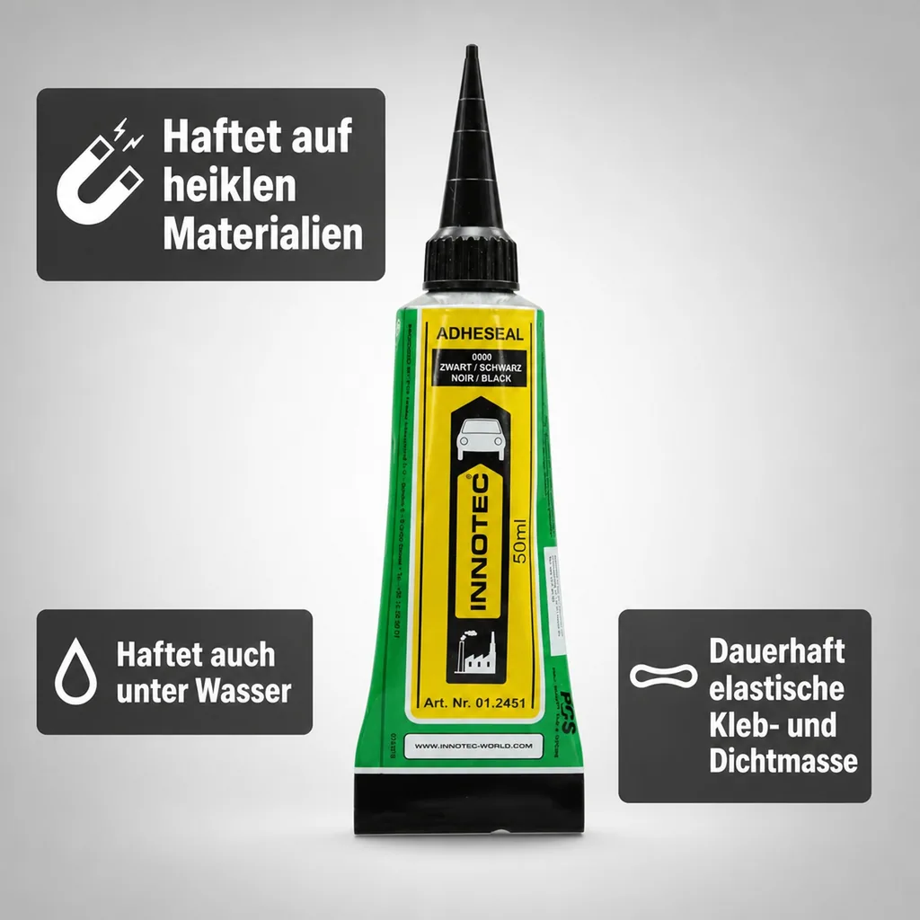 INNOTEC Adheseal Express 50 ml schwarz Abdichtungskleber