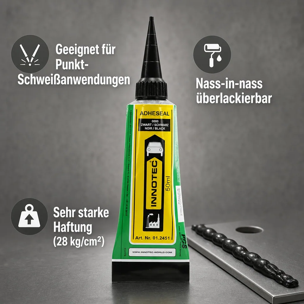 INNOTEC Adheseal Express 50 ml schwarz Abdichtungskleber