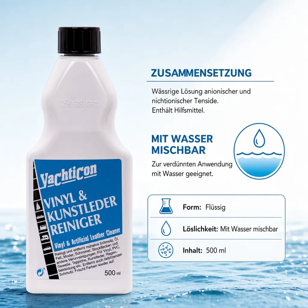 YACHTICON Vinyl & Kunstleder Reiniger 500 ml
