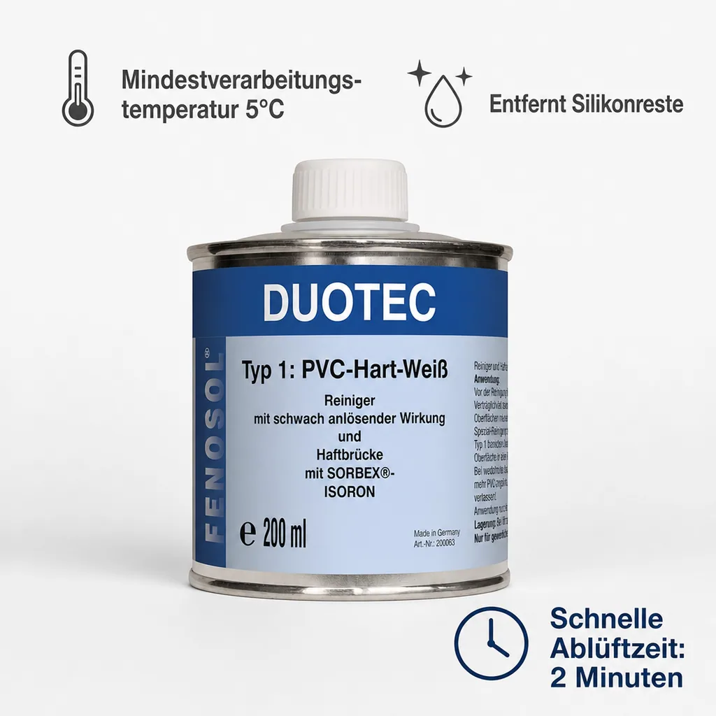 FENOPLAST Fenosol DUOTEC 200ml Typ 1 - PVC-Hart-weiß