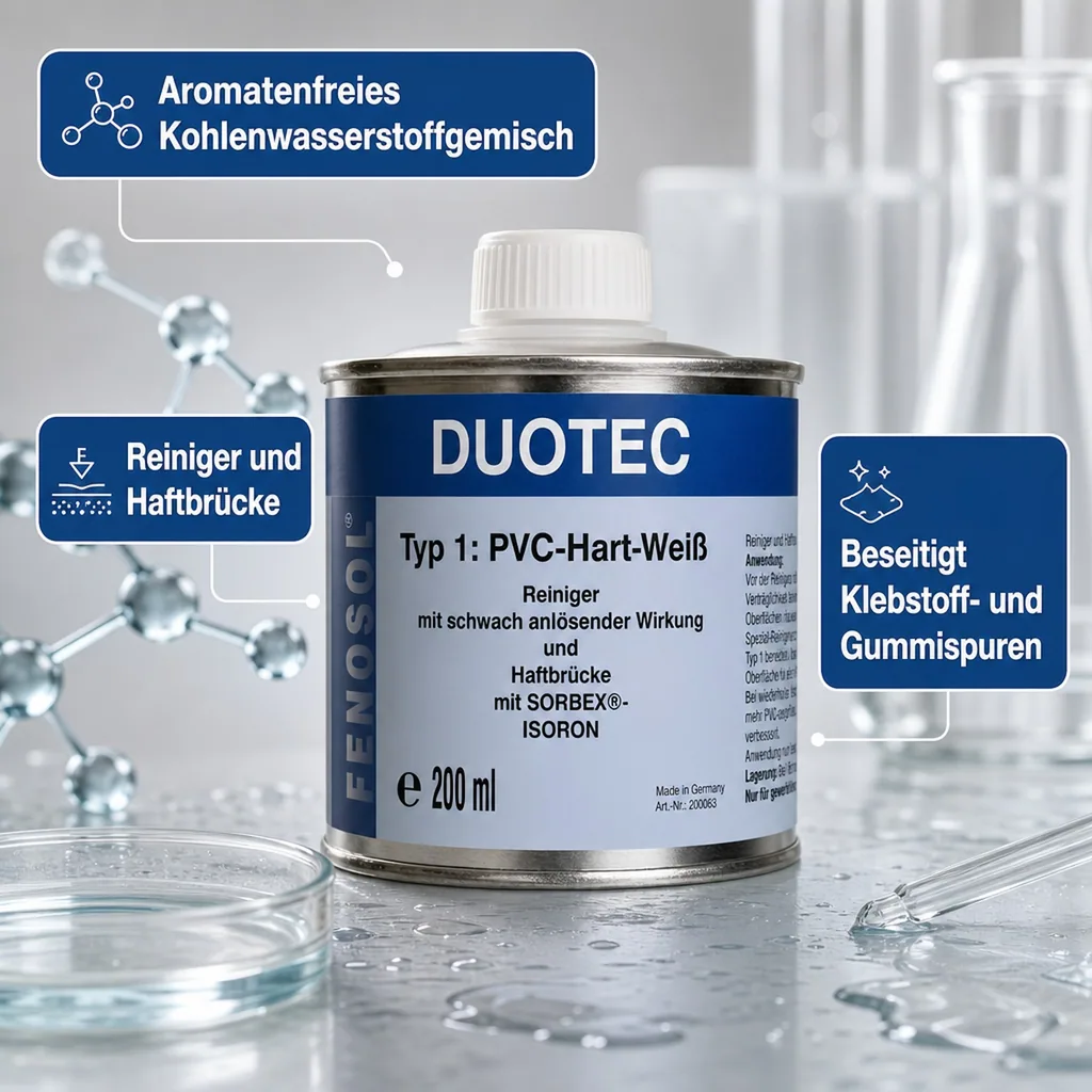 FENOPLAST Fenosol DUOTEC 200ml Typ 1 - PVC-Hart-weiß