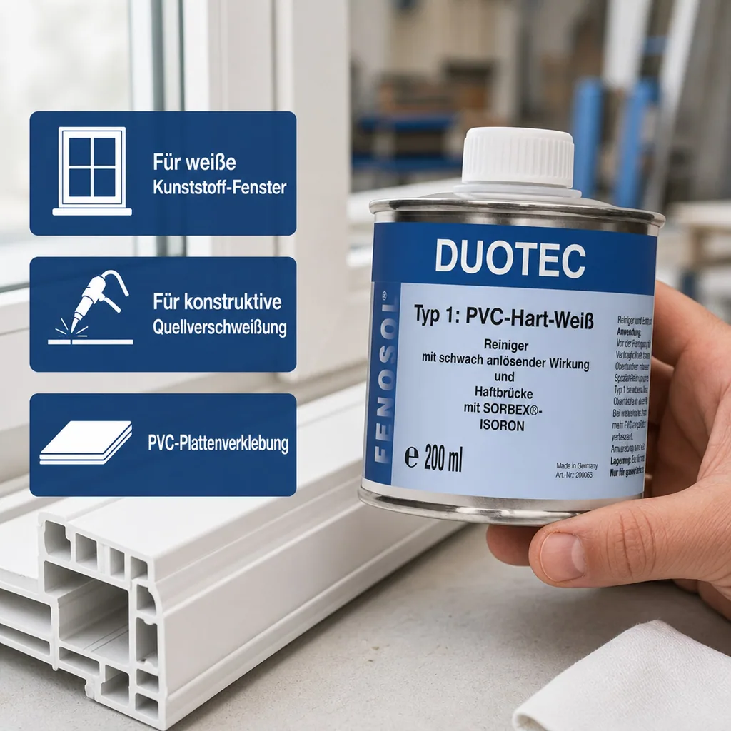 FENOPLAST Fenosol DUOTEC 200ml Typ 1 - PVC-Hart-weiß