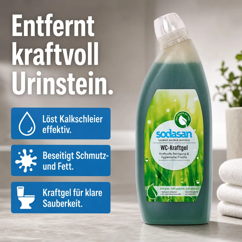 SODASAN WC Reiniger Kraftgel 750 ml in der Schräghalsflasche