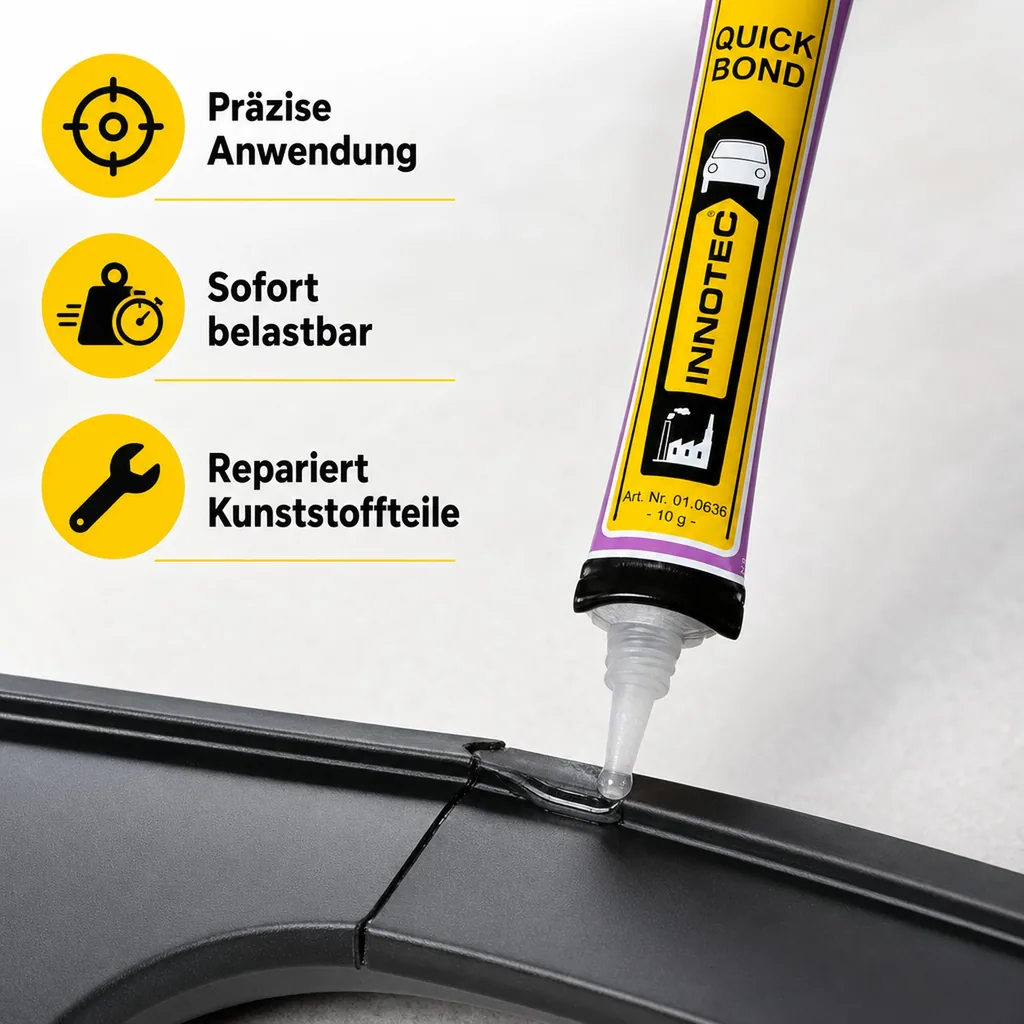 INNOTEC Quick Bond Sekundenkleber 10 g Tube Gelkleber 1 Stck.