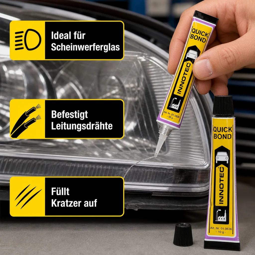INNOTEC Quick Bond Sekundenkleber 10 g Tube Gelkleber 1 Stck.