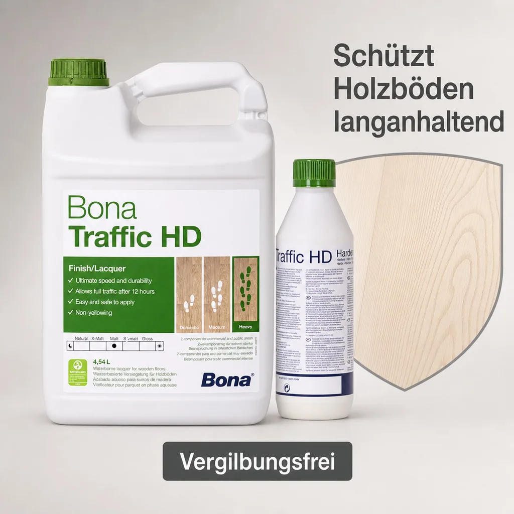 BONA TRAFFIC HD matt 2K 4,95 Liter 4,5 L + 0,45 HD Härter
