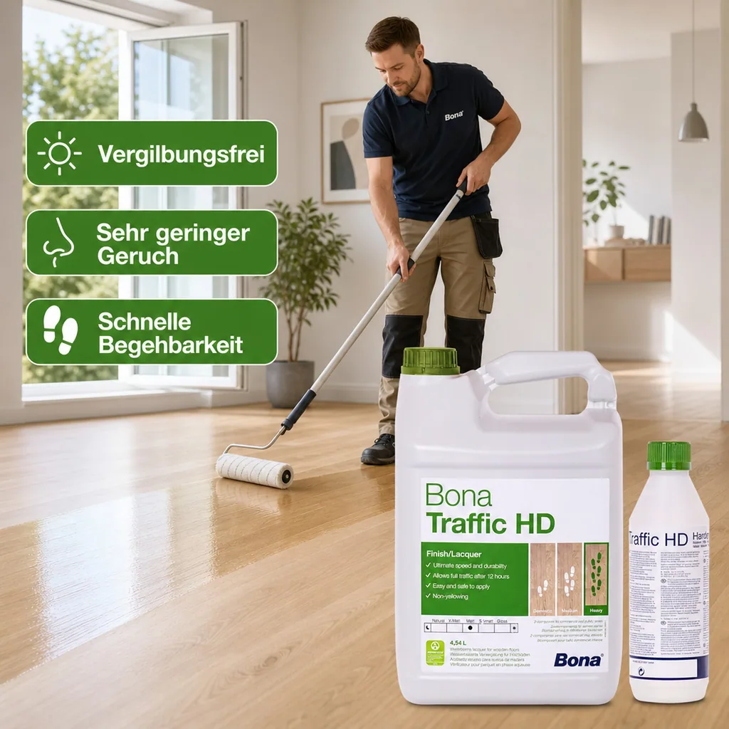 BONA TRAFFIC HD matt 2K 4,95 Liter 4,5 L + 0,45 HD Härter