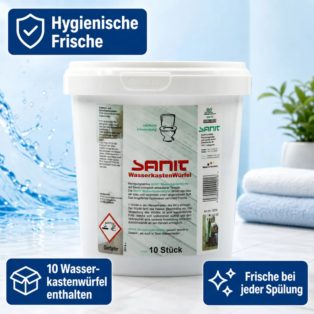 SANIT Wasserkastenwürfel 10 Stck. für Geberit, TECE usw.
