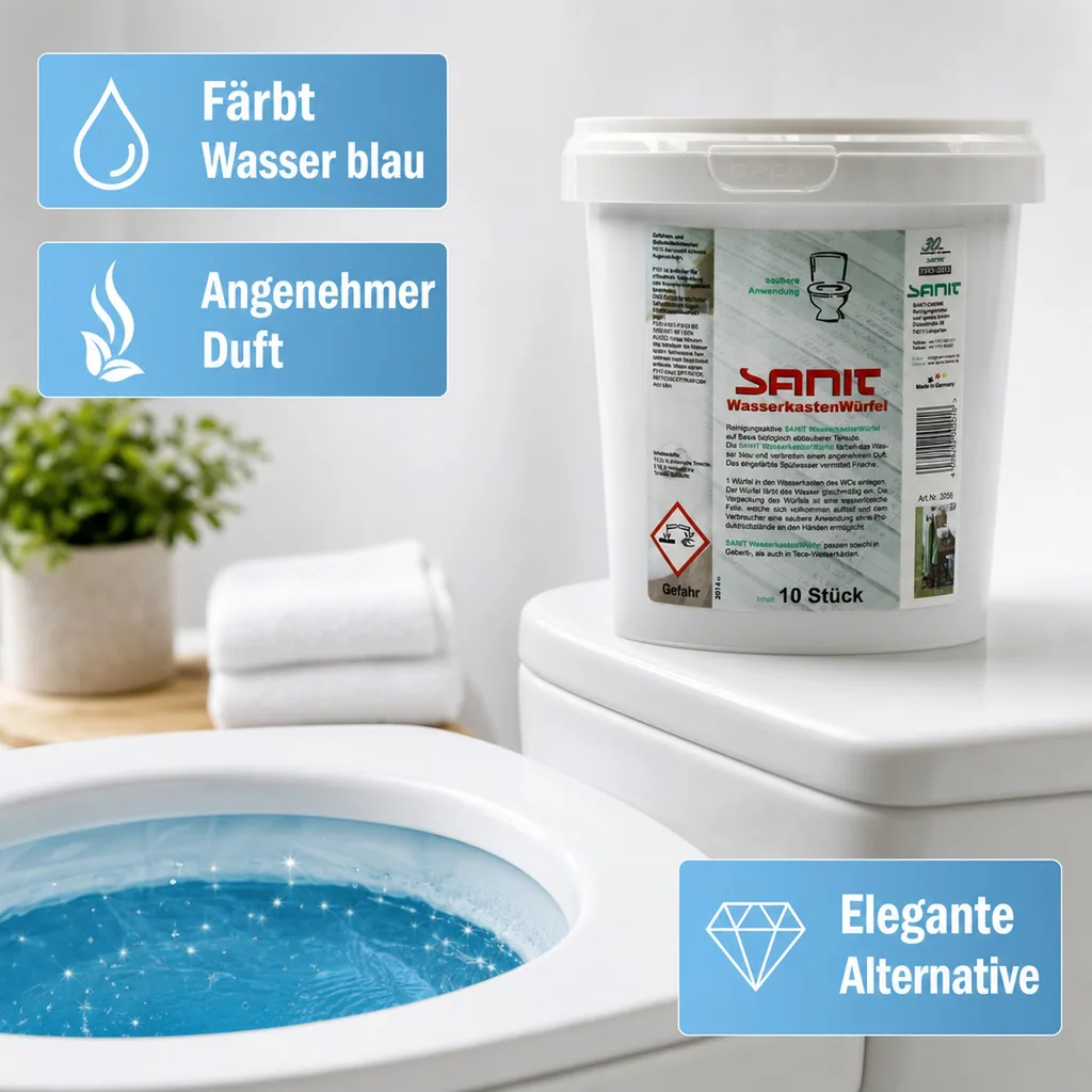 SANIT Wasserkastenwürfel 10 Stck. für Geberit, TECE usw.