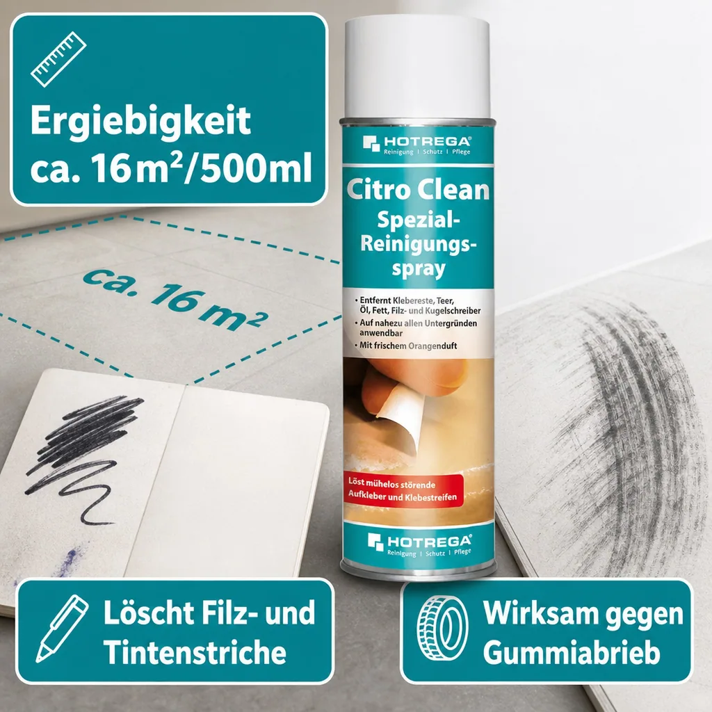 HOTREGA Citro Clean Spezial-Reinigungsspray 500 ml Spraydose
