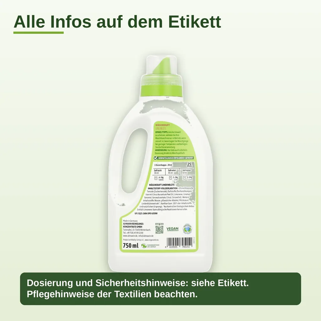 ALMAWIN Wäscheduft Lindenblüte 750 ml