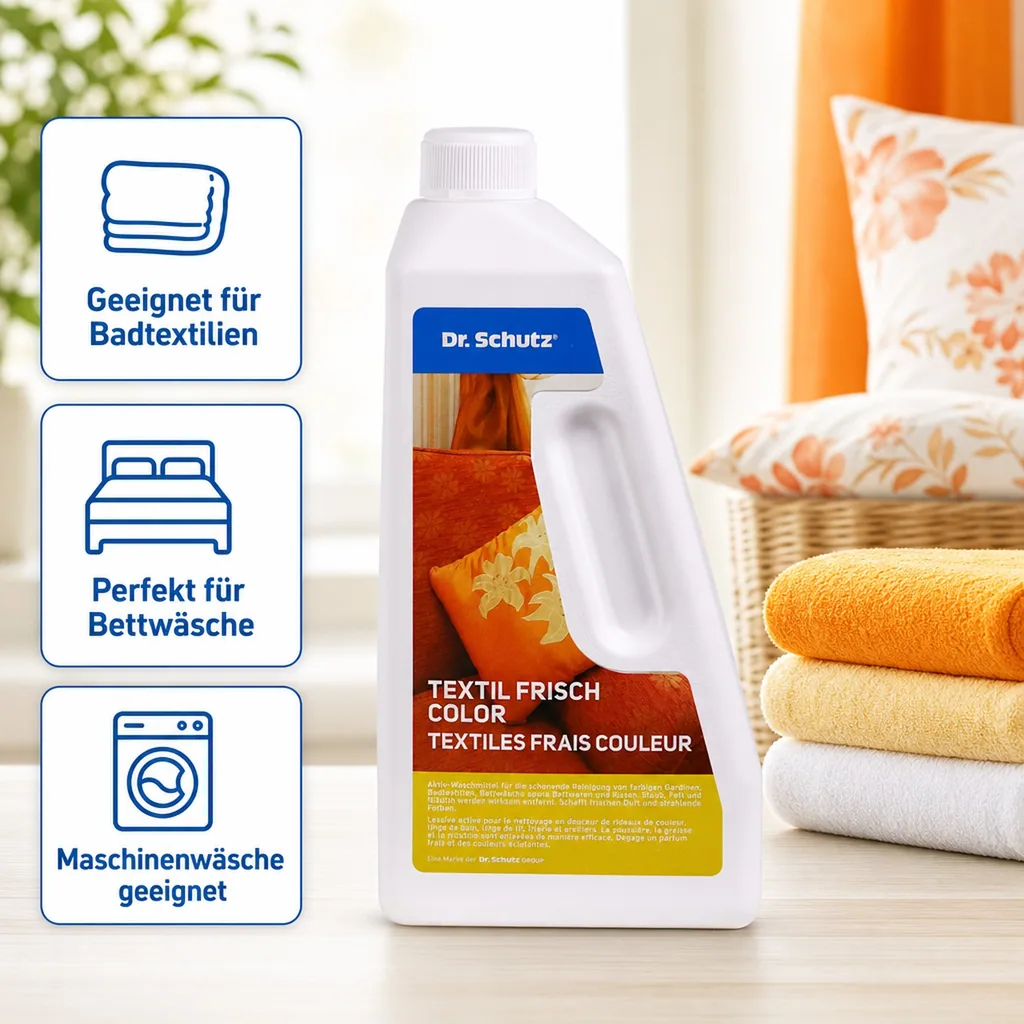 DR. SCHUTZ Textil Frisch color 750 ml Waschmittel für bunte Textilien