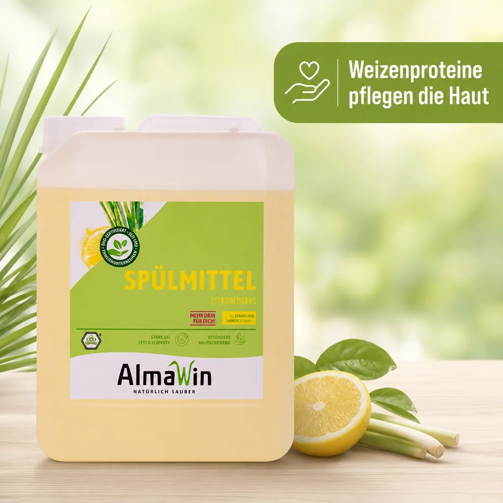 ALMAWIN Spülmittel Zitronengras 5 Liter