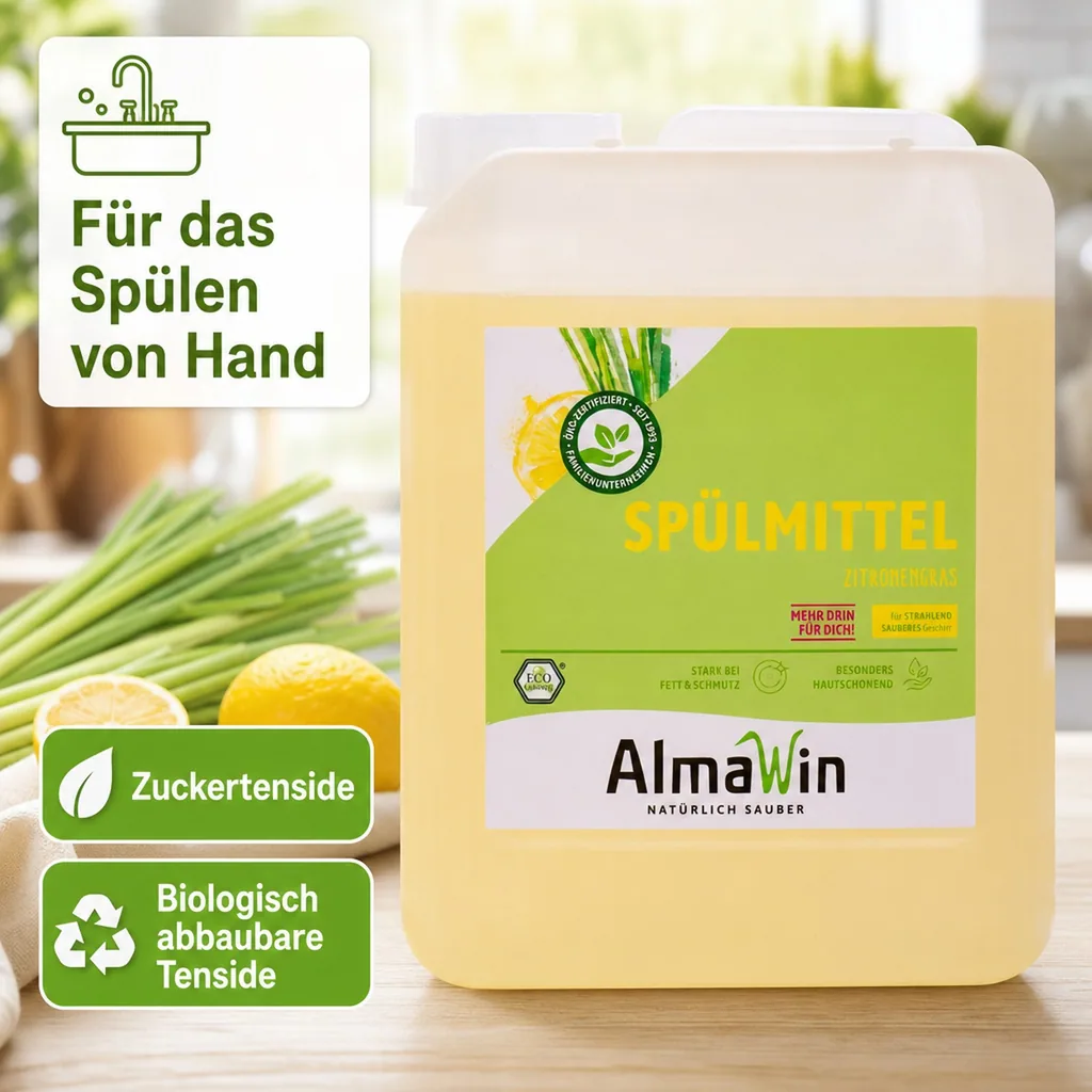 ALMAWIN Spülmittel Zitronengras 5 Liter