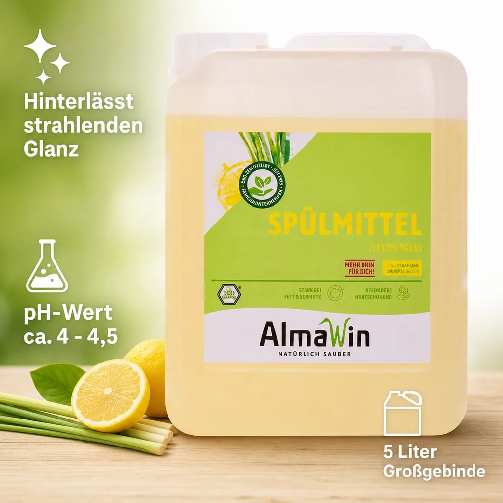 ALMAWIN Spülmittel Zitronengras 5 Liter