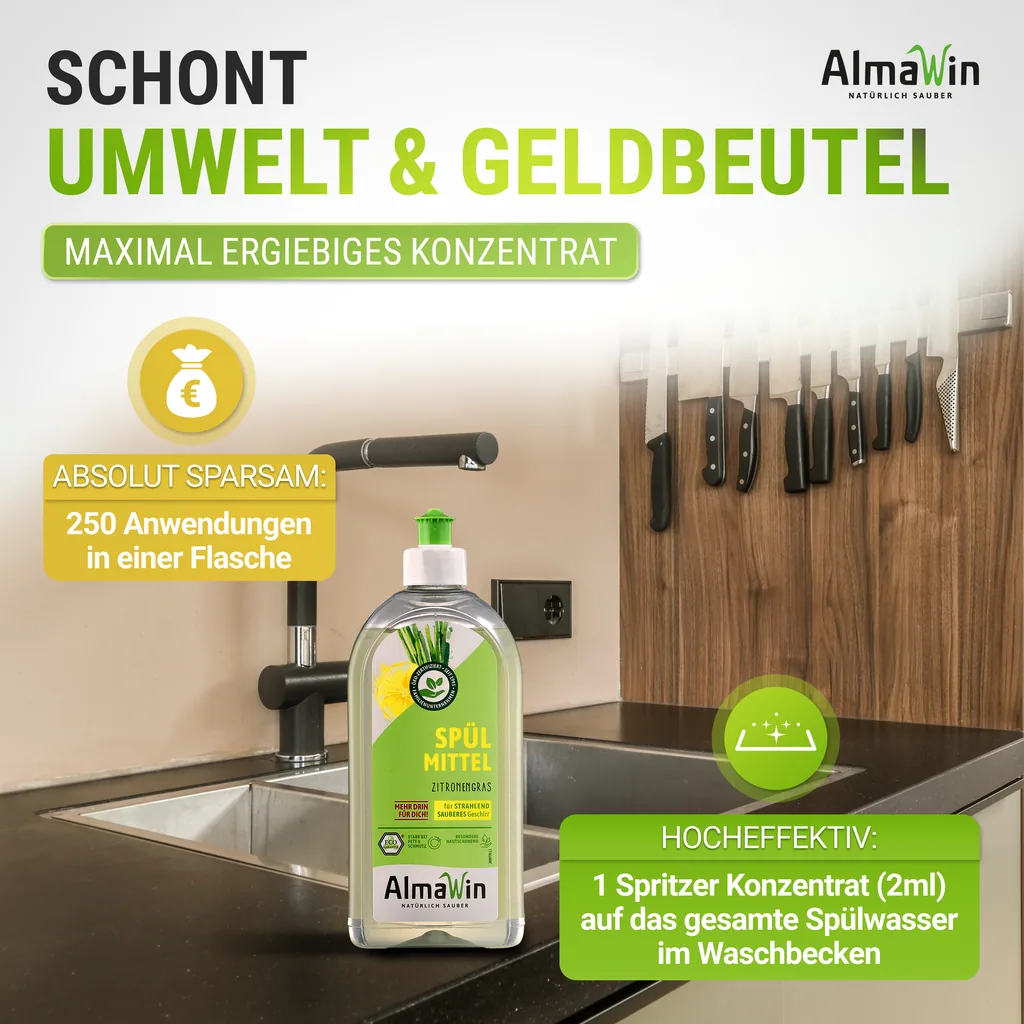 ALMAWIN Spülmittel Zitronengras 500ml